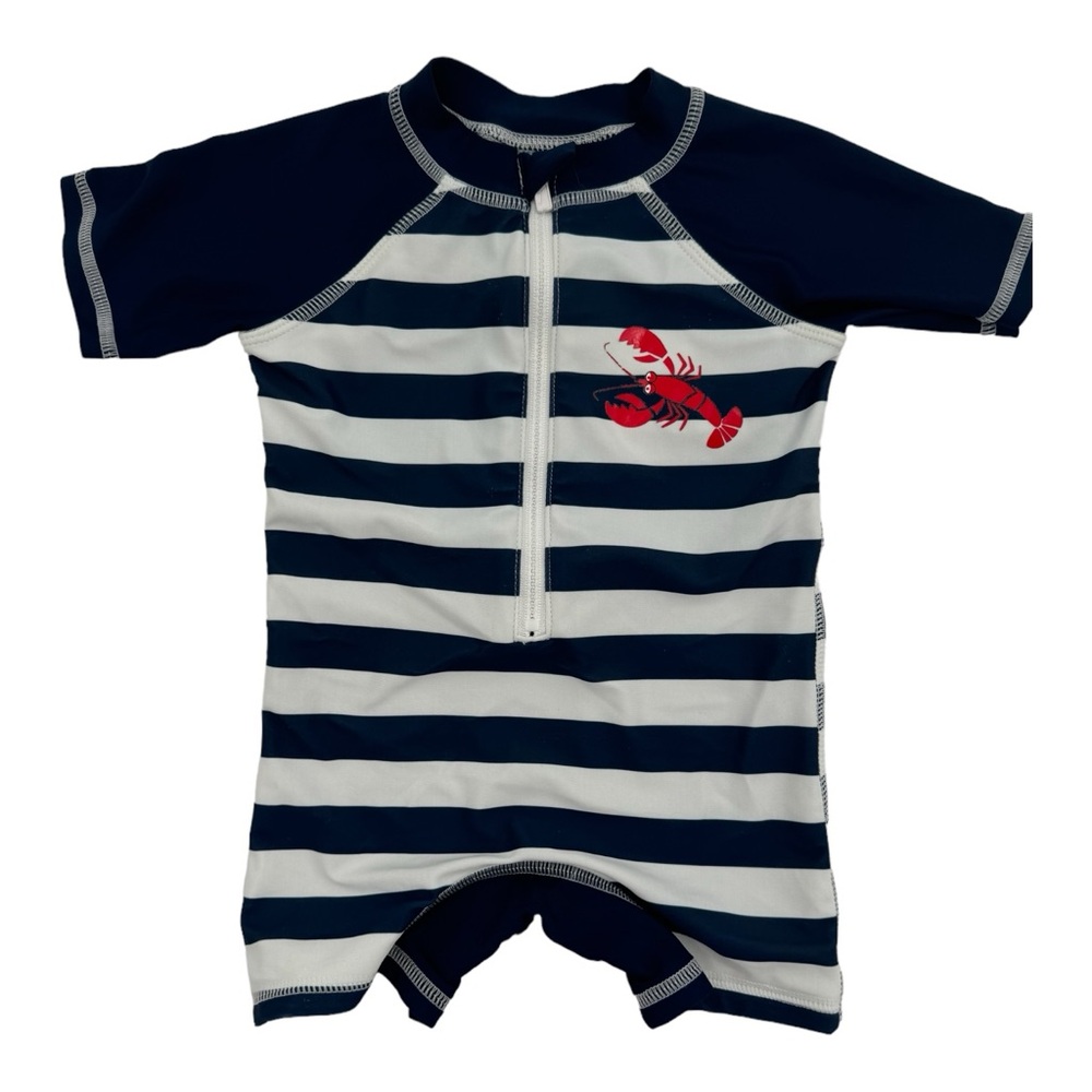 6 Mos Like New Floatimini Lobster Rashguard One Piece Swim
